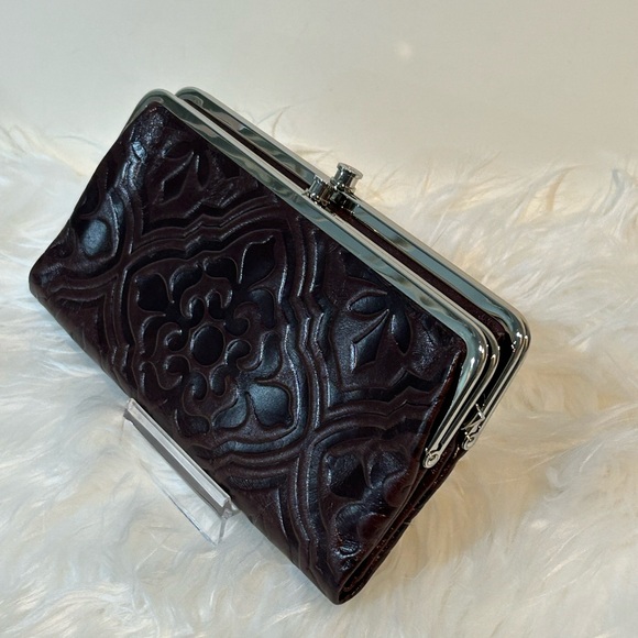Hobo Black Lauren Leather Wallet Clutch Bag - Picture 3 of 9